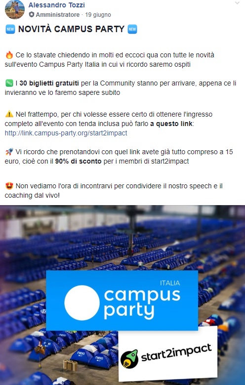 Campus party e start2impact