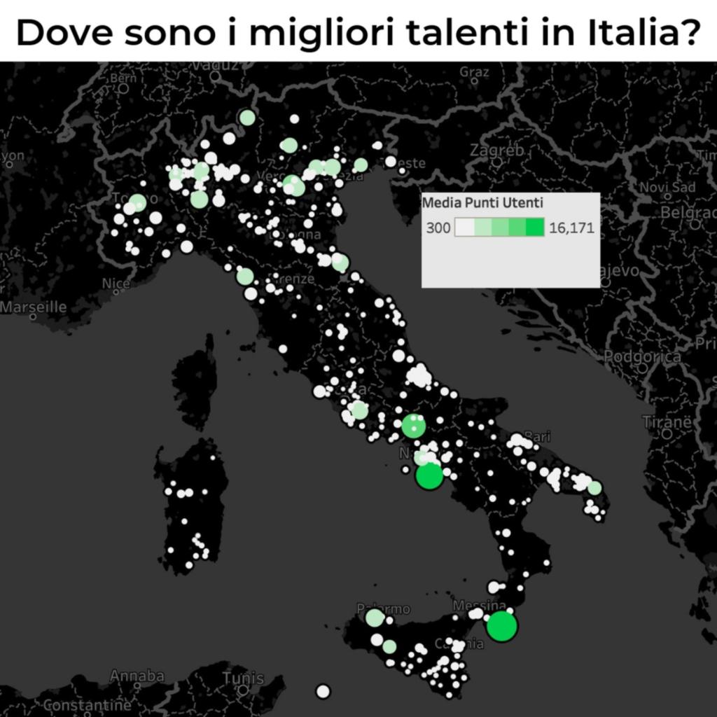 mappa dei talenti italiani su start2impact