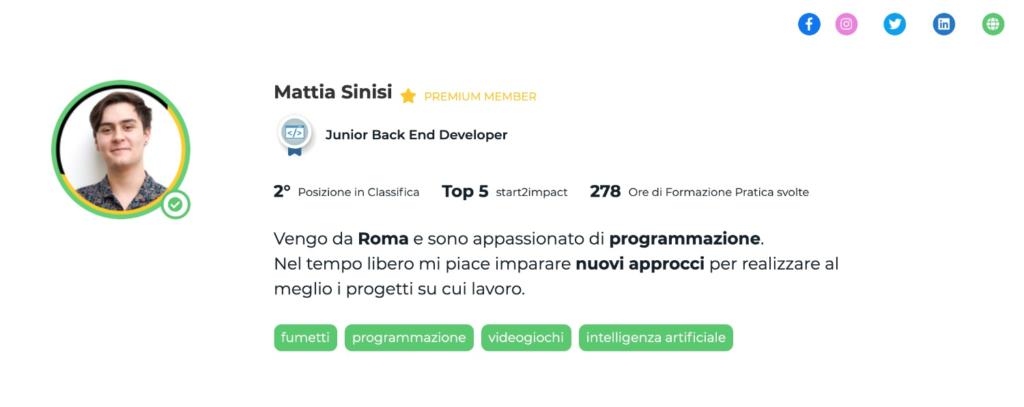 Back end developer