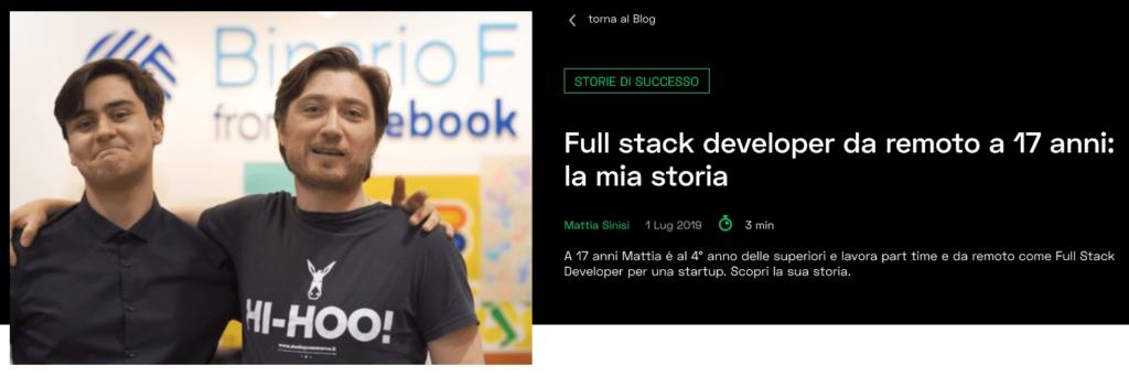 come diventare full stack developer