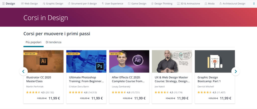 migliori corsi di ux/ui design su udemy