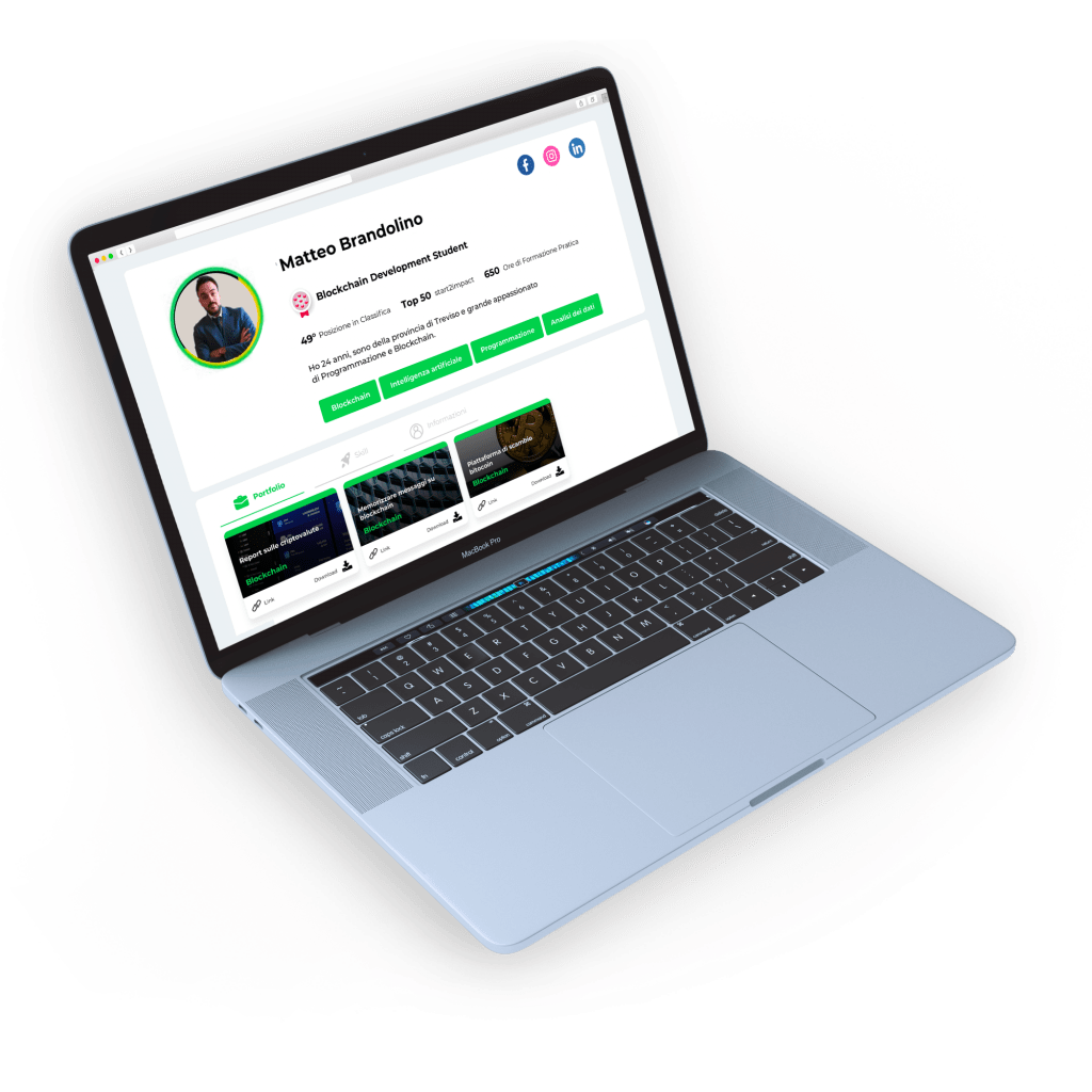 portfolio progetti blockchain
