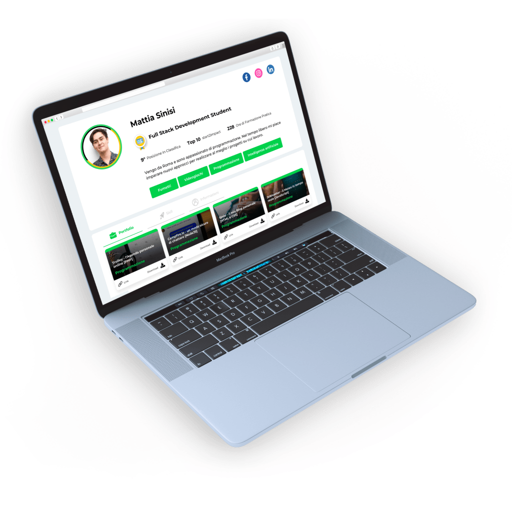 portfolio progetti sviluppo web
