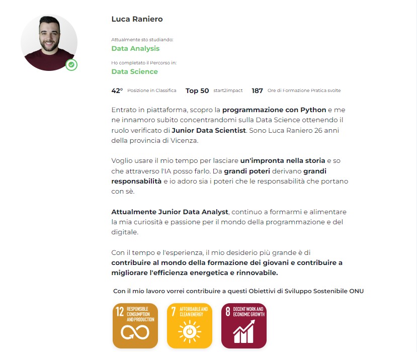 percorso data analysis start2impact