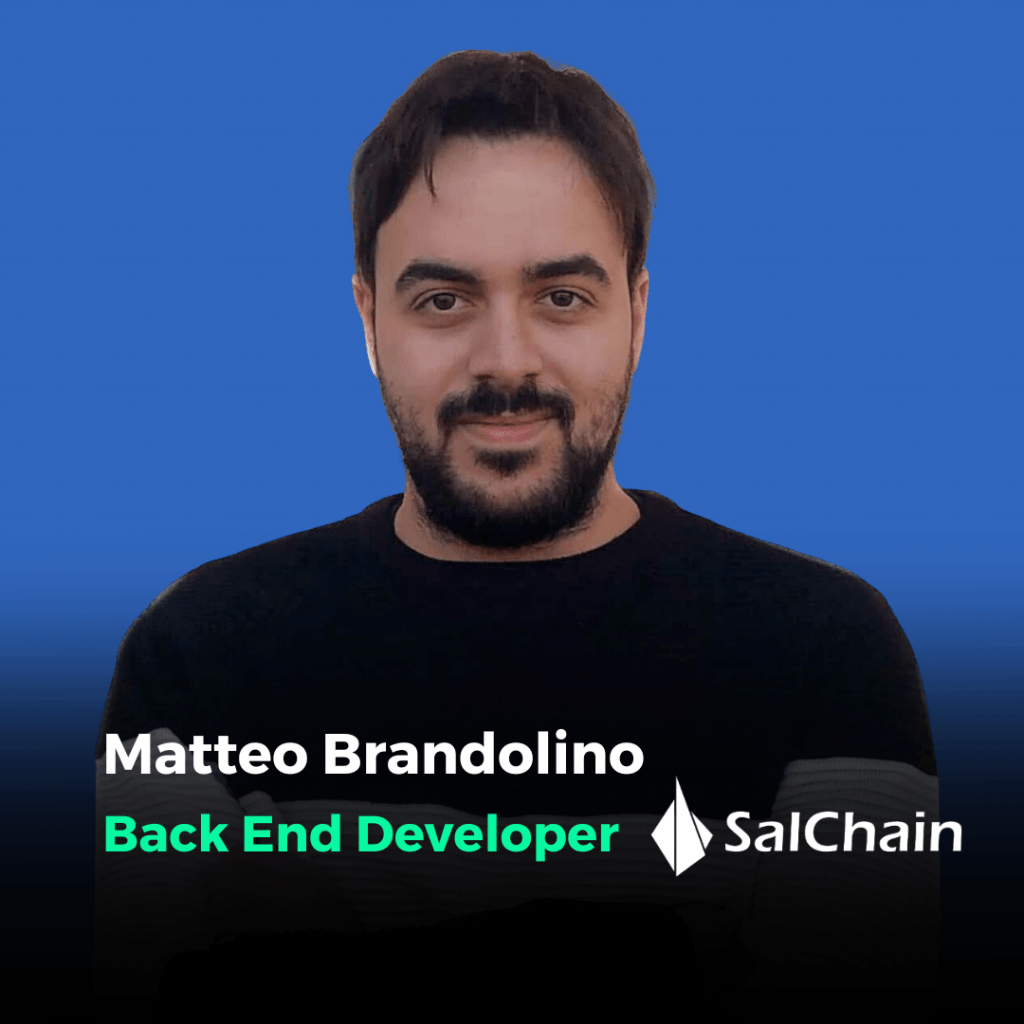 Matteo Brandolino, Back End Developer in SalChain