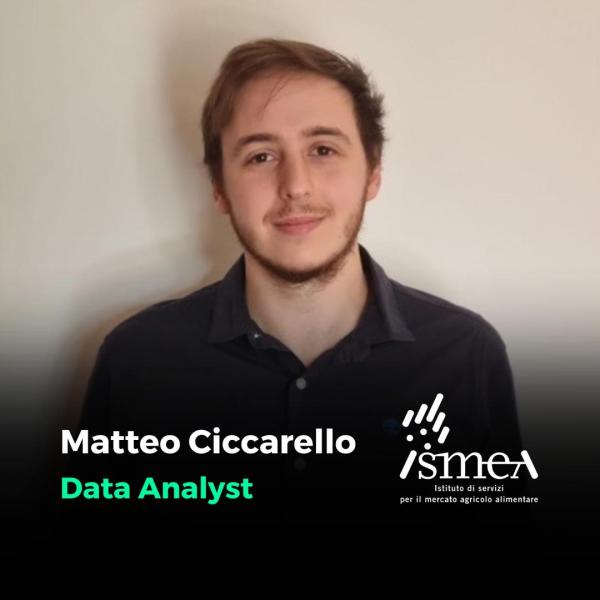 Matteo Ciccarello, Data Analyst in ISMEA