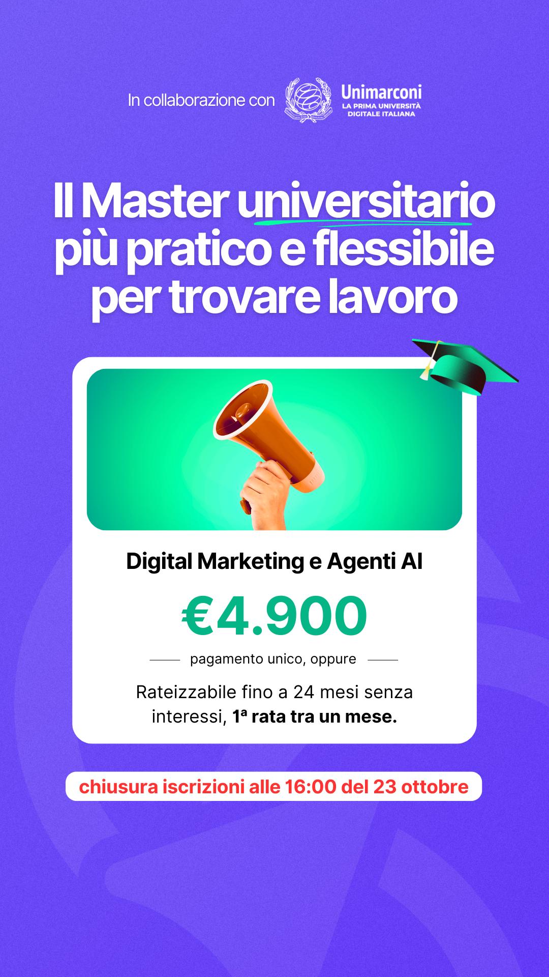 Master in Digital Marketing e AI | start2impact